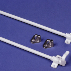 Push-Lock rotary rod set - White