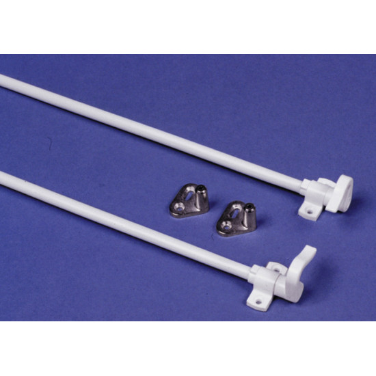 Push-Lock rotary rod set - White