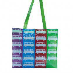 VW Collection T1 Bulli Bus Shopper Colors - Bag PVC - Multicolored