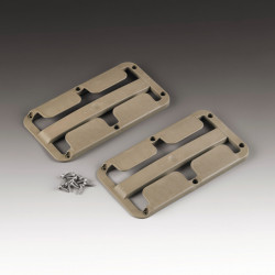 Stemware holder, set of 2, beige-grey, for 2-3 glasses up to Ø78mm