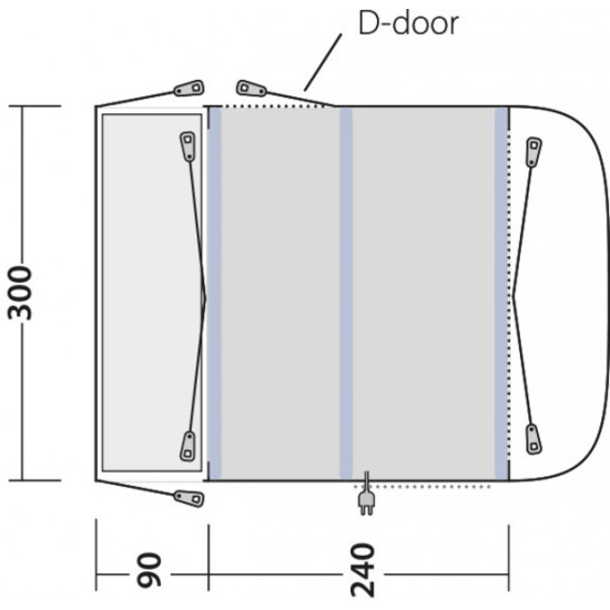 Outwell Newburg 240 Air – Inflatable awning