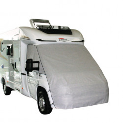 Front protection tarpaulin for panel vans