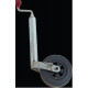 Support wheel with pin stop, solid rubber wheel 200x50mm