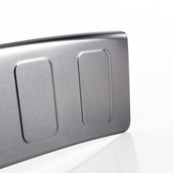 Carbest brushed stainless steel bumper protector, black - short wheelbase