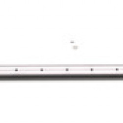 Luxury square aluminum telescopic pole with push-button locking mechanism