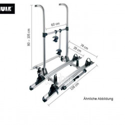 Hymer Omni-Bike Elite G 2 aluminum rear carrier for 2 bikes