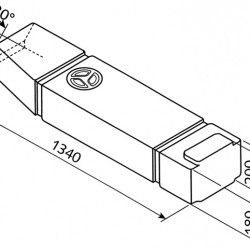 Underfloor fresh and wastewater tank VW T2/T3 - 60 l
