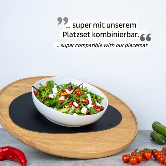 Porcelain Magnetic Food Bowl - White