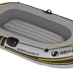 Supercaravelle rowing boat, grey