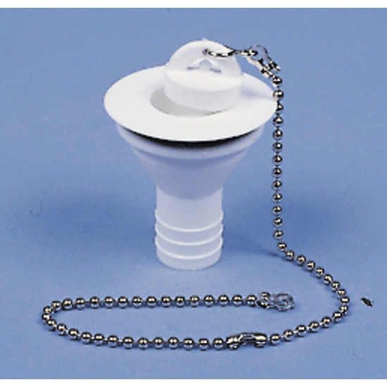 Straight drain fitting - 3/4" hose