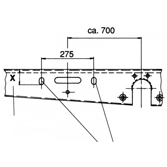 Alko spare wheel carrier EH1, type A