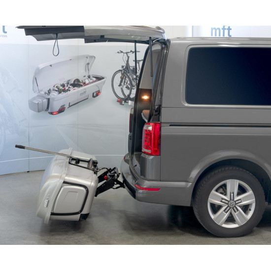BackSupport folding aid for trailer hitch for BackBox & Back Carrier