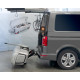BackSupport folding aid for trailer hitch for BackBox & Back Carrier