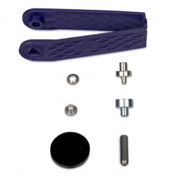 Eyelets with washers in brass, 50 pieces, 4mm