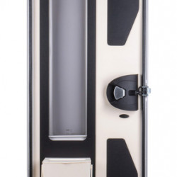 Removable waste bin, cream