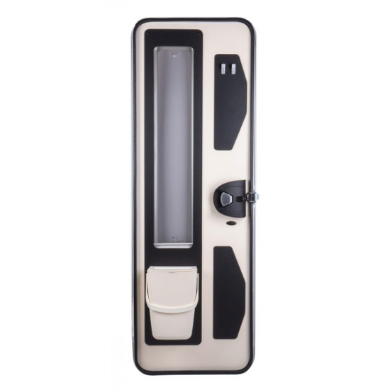 Removable waste bin, cream