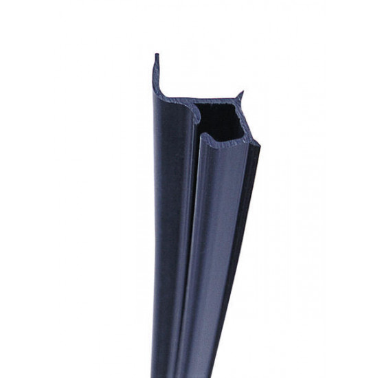 Universal combination rain gutter with integrated keder rail - Black - 325 cm