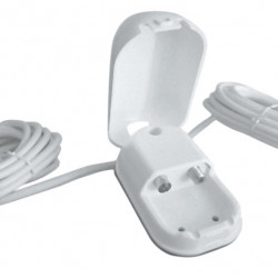 Twin outdoor socket with F & coaxial connection