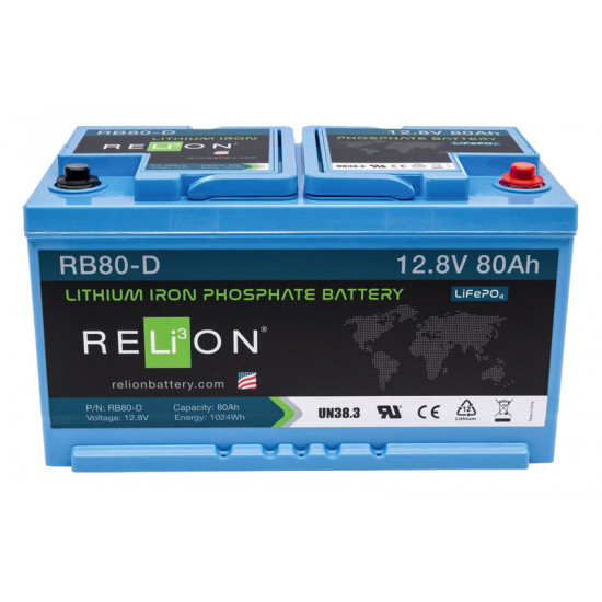 Relion Lithium Iron Phosphate Battery - From 20 to 150 Ah