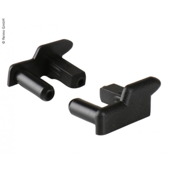 End caps left and right for table slide rail