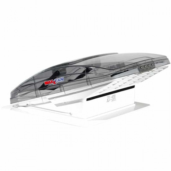 Replacement hood MaxxFan clear glass - 40 x 40 cm