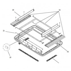 Midi-Heki interior frame with blinds