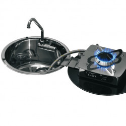 Foldable hob-sink combination, hob 30mbar 1-burner LC1701
