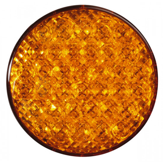 LED flashing light Cat2 12V 3W yellow IP67, 500 mm cable