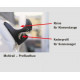 Multirail rain gutter tent mounting rail Mercedes Vito from 2015 onwards, left