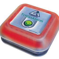 TriGas gas warning device for anesthetic gases with siren
