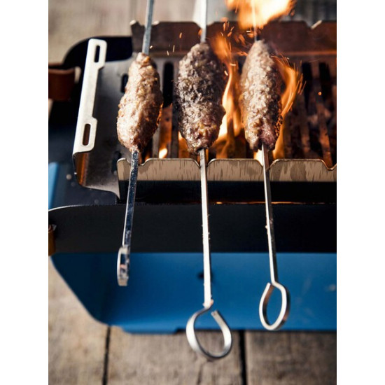 UNA Charcoal Tabletop Grill - Grey