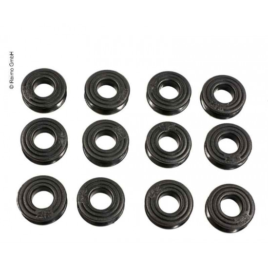 Plastic eyelets 15 mm, 12 pieces