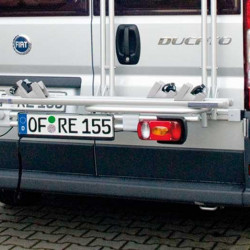 Lighting strip with license plate repeater