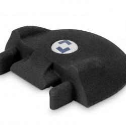 Additional end pieces for 44617 lashing rail 2m, black, for the vehicle exterior wall