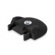 Additional end pieces for 44617 lashing rail 2m, black, for the vehicle exterior wall