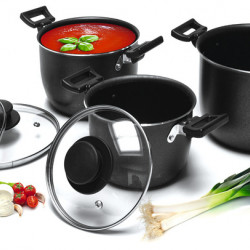 Camp4 3-piece aluminum camping cookware set - 6-piece