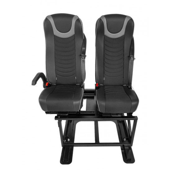 Double bench seat with Isofix for vehicles without a double floor