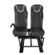 Double bench seat with Isofix for vehicles without a double floor