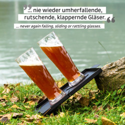 Magnetic plastic beer glasses 0.5 l - set of 2