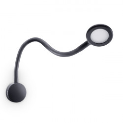 LED gooseneck lamp with 2 USB ports