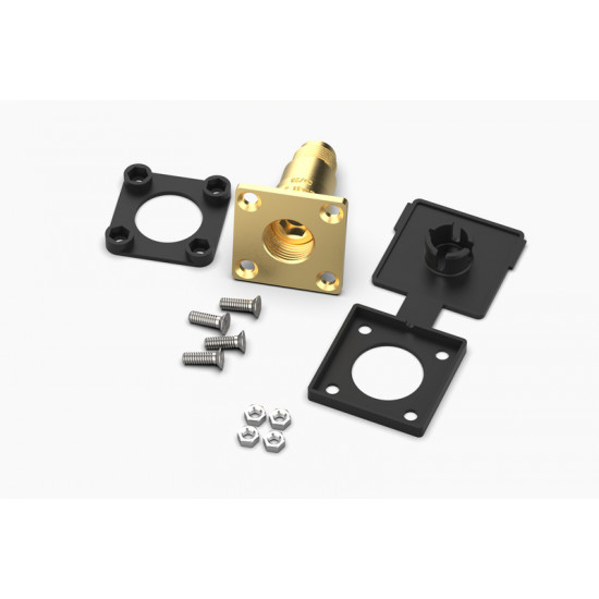 CAMPKO HK flat straight filling valve, for mounting on the vehicle's outer wall