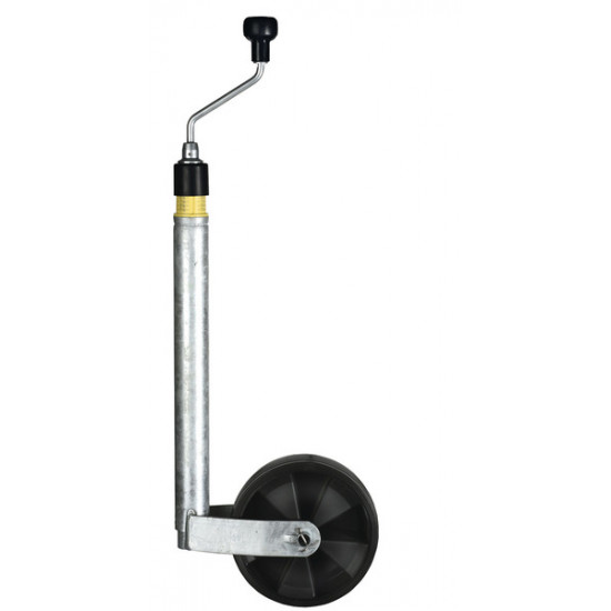 Jockey wheel with scale and nose weight indicator