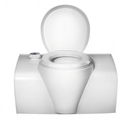 Electric bench toilet C502-X, white, operating opening on the right