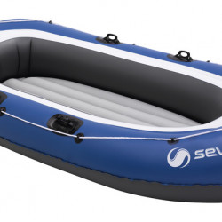 Caravelle K105 blue rowing boat for 3 people