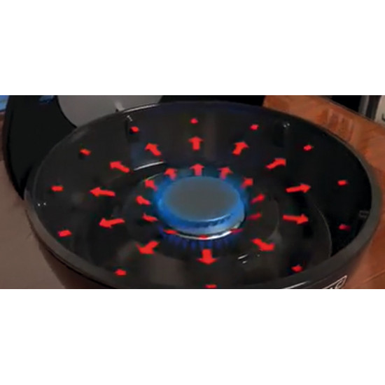 Tabletop grill 360° CV copper