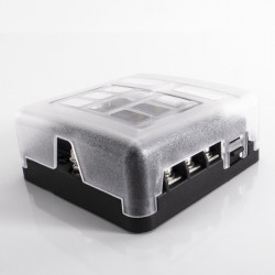 Power distribution box with 6-way fuse holder