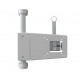 TFT holder, rotatable and tiltable, right-hand with blue LED lighting