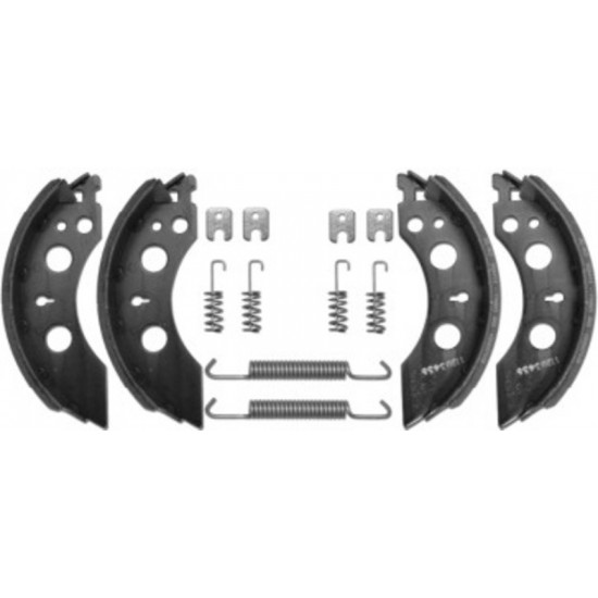 Brake shoe set including flange nut - ALKO 2050/2051