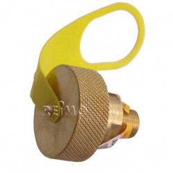Gas tank connection piece for direct filling
