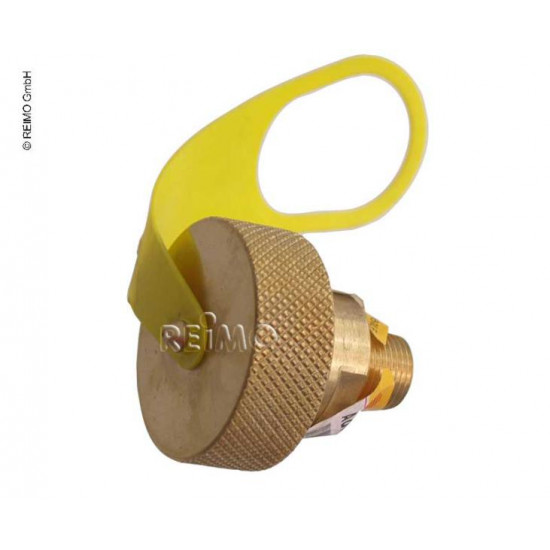 Gas tank connection piece for direct filling